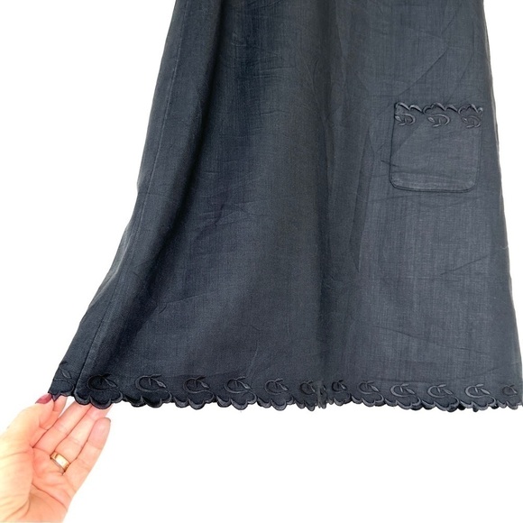 J. Jill shift dress, popover, sleeveless, crew neck, midi length, in ๐ฏ linen - Picture 5 of 10